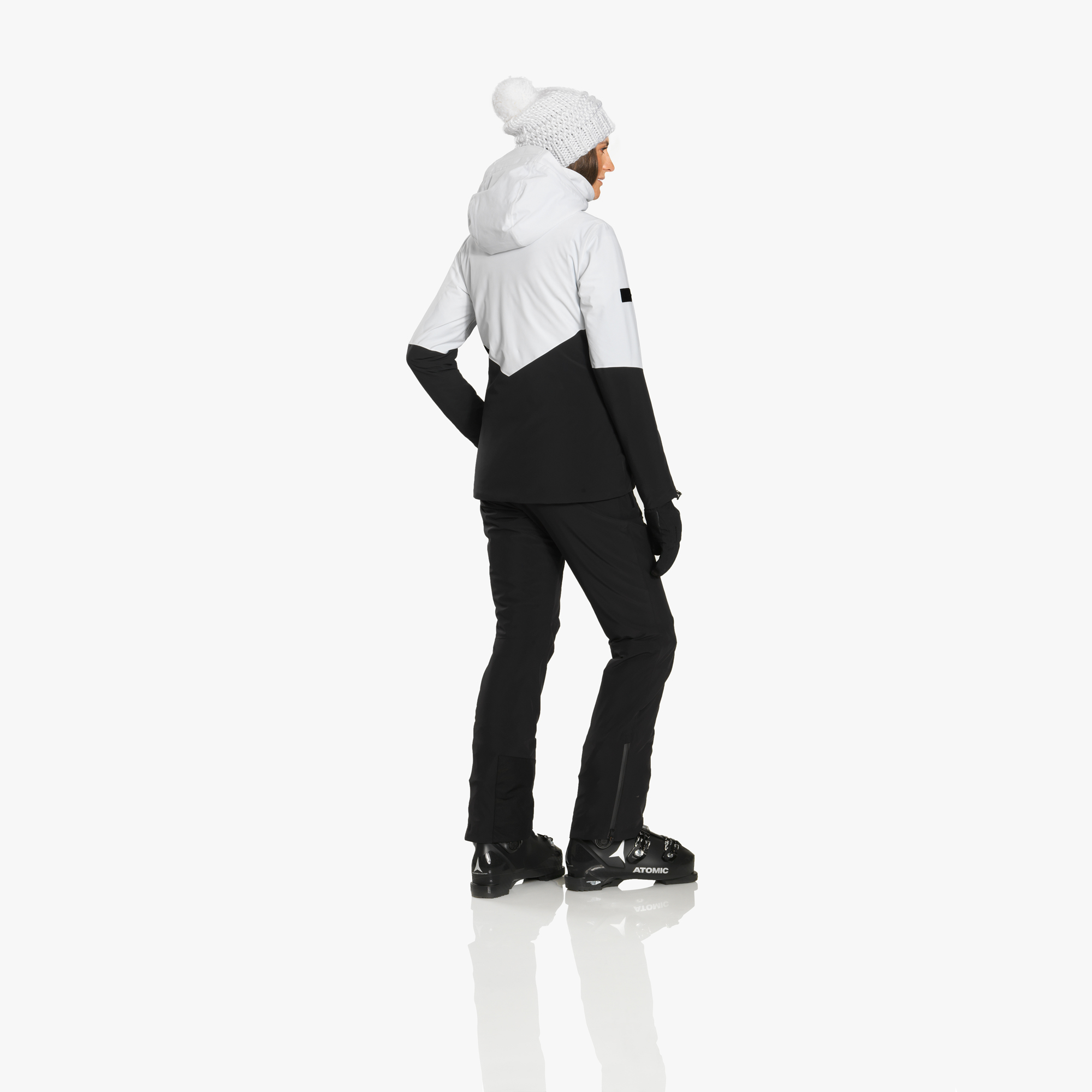 Veste Atomic Snowcloud 2L Femme Blanc Noir