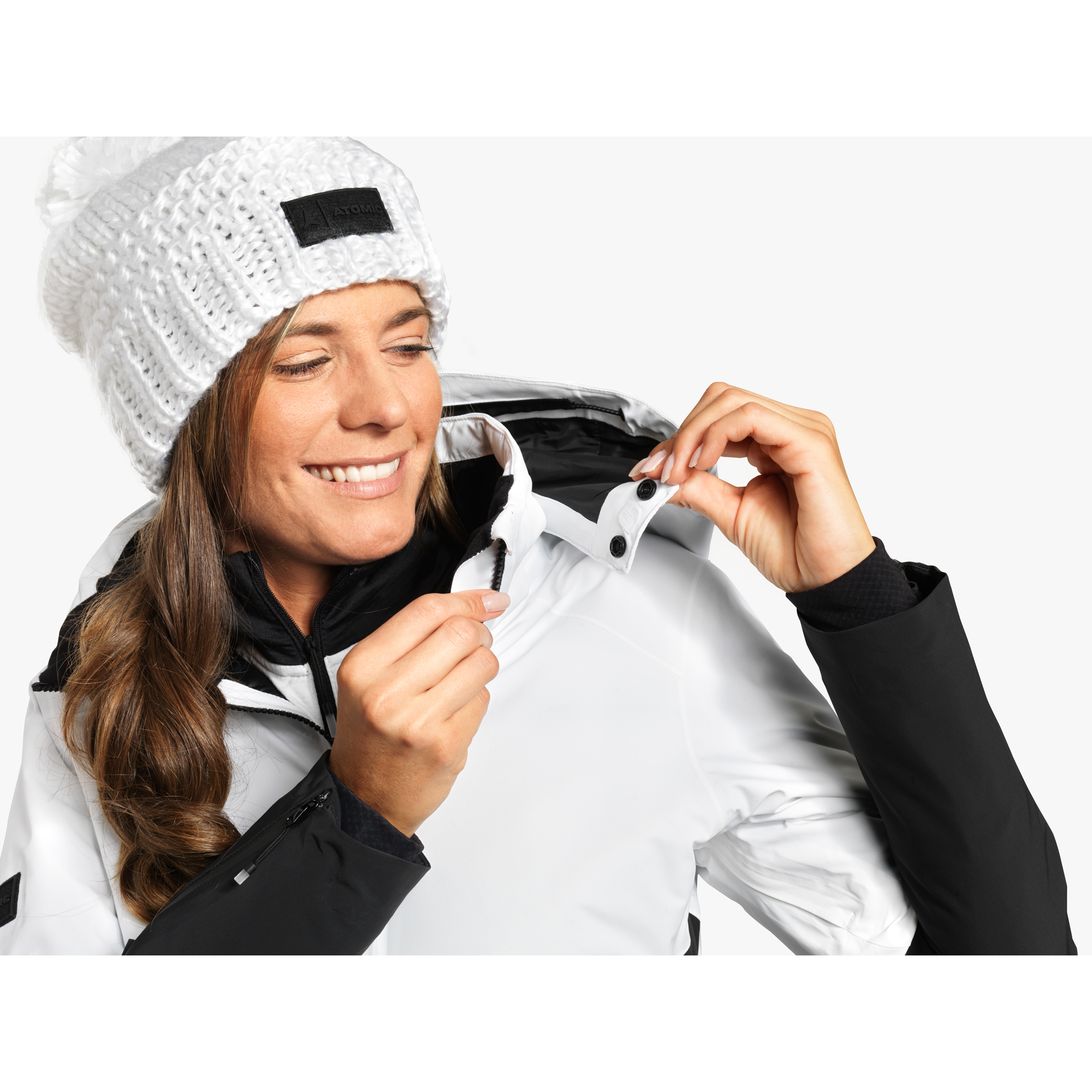 Veste Atomic Snowcloud 2L Femme Blanc Noir