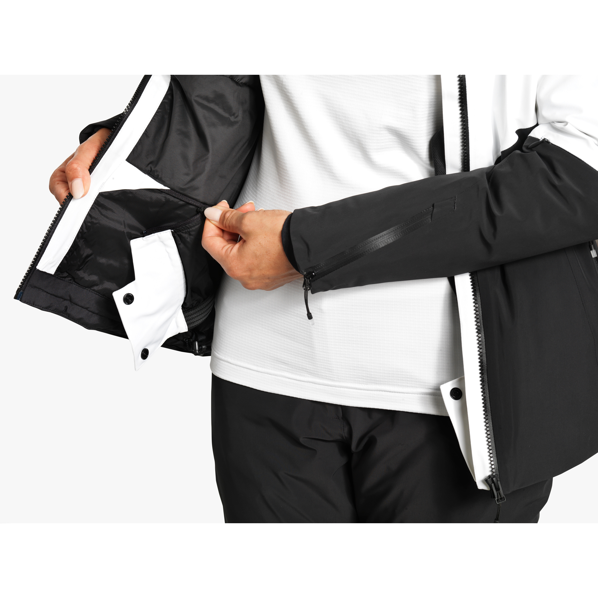 Veste Atomic Snowcloud 2L Femme Blanc Noir