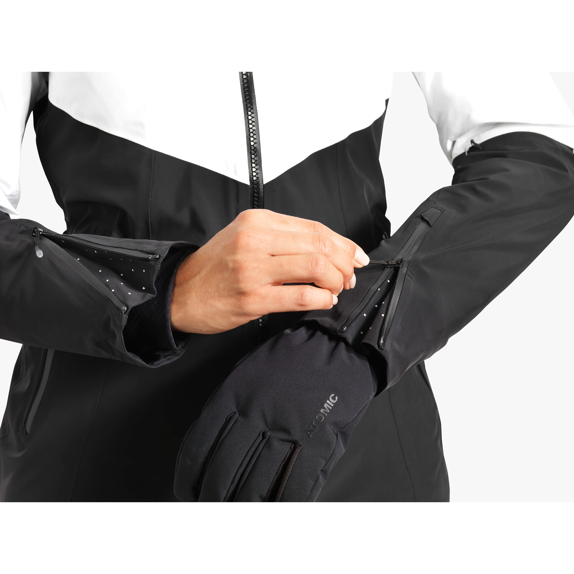 Veste Atomic Snowcloud 2L Femme Blanc Noir