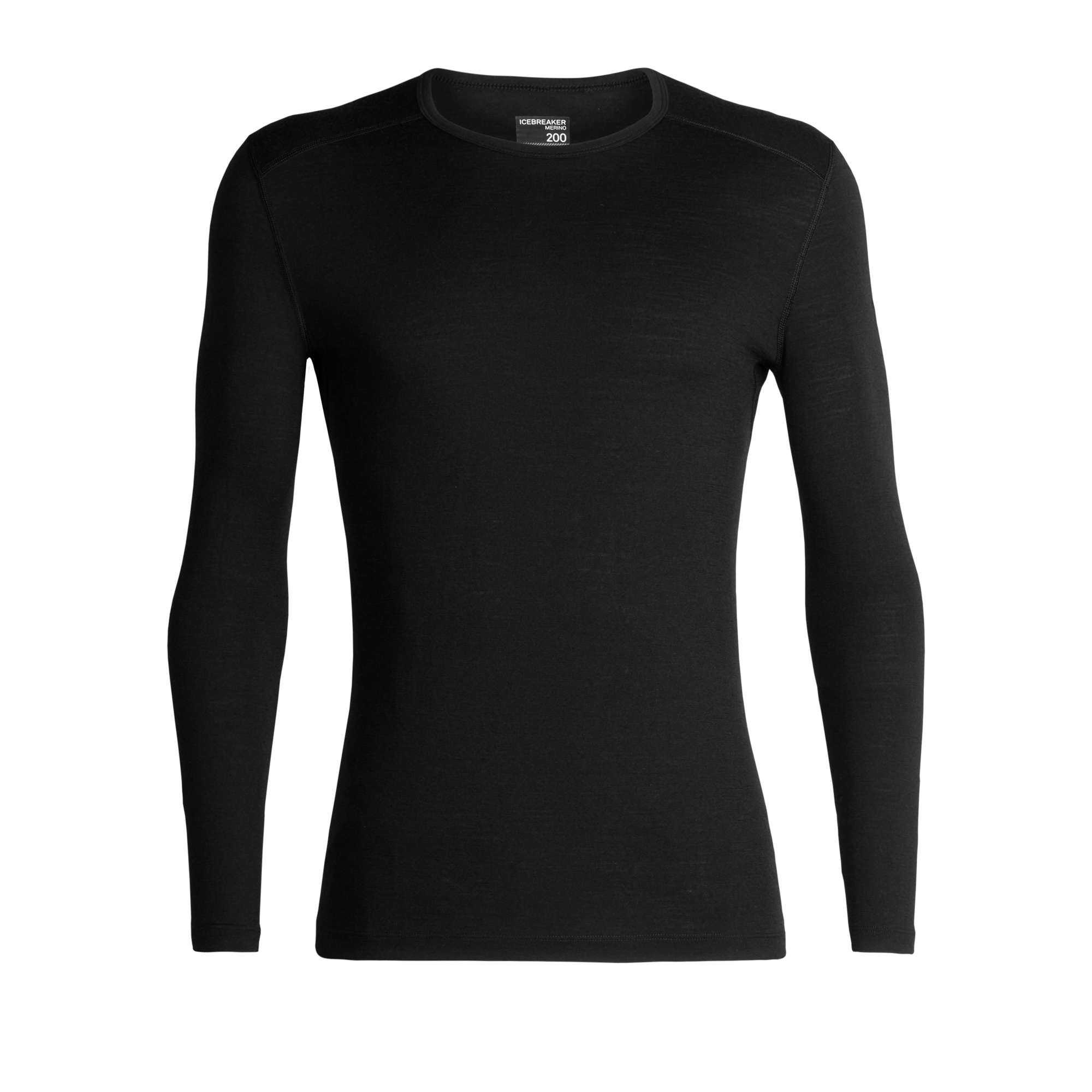 Chandail manche longue IceBreaker Men 200 Oasis LS Crewe Noir