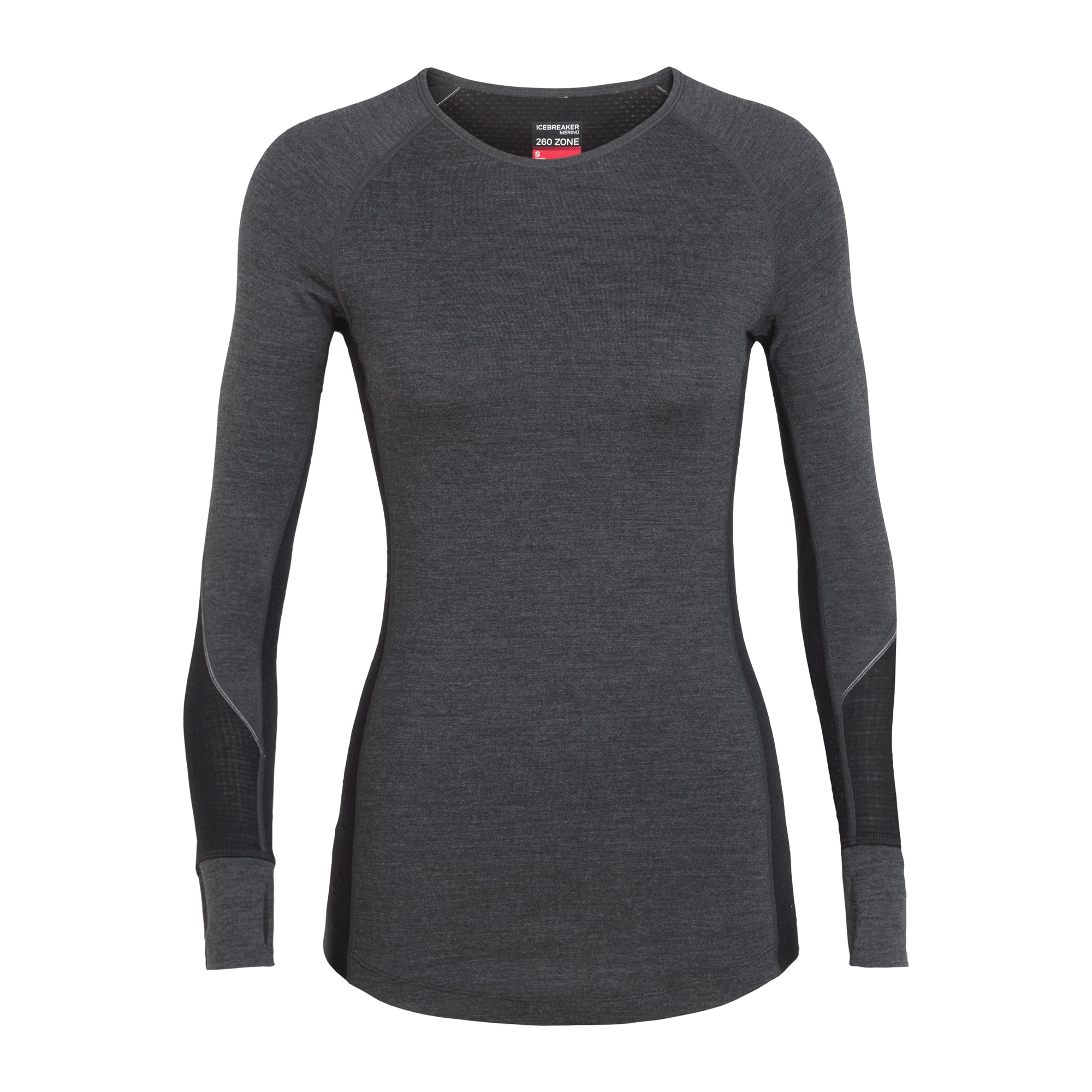 Chandail manche longue Icebreaker 260 Zone Gris pour femme