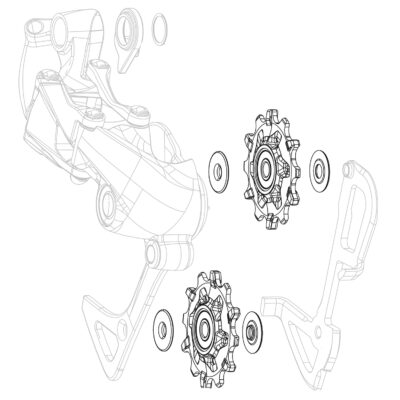 Ensemble de galets de remplacement SRAM X01 X-Sync